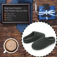 thumbnail image 3 of cosyone1997 Men's Memory Foam Slippers Indoor Outdoor Cozy Fleece Lined Non-slip House Shoes, 3 of 7