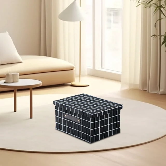 Xihbxyly Caja de Almacenamiento de Tela, Contenedor Organizador Grande con Tapa, Organizador Versátil para Juguetes y Ropa, Elegante Solución de Decoración para El Hogar, Eficiente Ahorro de Espacio,