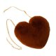 thumbnail image 2 of Bolso de mano ligero con forma de corazón y cadena, elegante, para mujer, para fiesta Marrón, 2 of 9