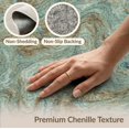 thumbnail image 6 of ODIKA 8'x10' Washable Area Rug Non-Shedding, Easy Care, Turquoise Flowing Veined Featuring Interlocking Ripples Orange for King Size Bedroom Under Bed, Master Suite, 6 of 7