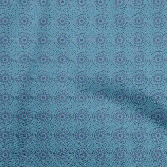 oneOone Cotton Poplin Bluish Violet Fabric African Sewing Fabric By The Yard Printed Diy Clothing Sewing Supplies 42 Inch Wide