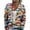 Blue, variant on WTOBBY Women's Fashion Printed Long Sleeve Knitted Cardigan Button Down Jacket, Christmas Themed Soft and Warm Cardigan for Casual and Holiday Wear,Blue L