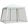 thumbnail image 3 of Outsunny 10’ x 10’ Cream White Pop-up Outdoor Canopy, UV Protection, 3 of 10