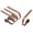 Brushed Copper, variant on Haute Decor The Original MantleClip Stocking Holder - 4 Pack (Brass) - Hang Christmas Stockings Safely and Securely - Adjusts to Fit Various Mantels