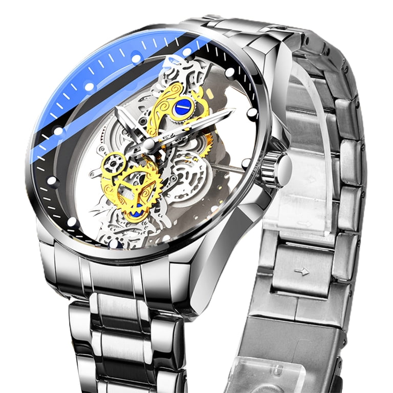 Men Watch Pointer Design Round Dial Luminous Hollow High  display picture 3