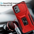 thumbnail image 3 of Funda para GANGXUN Motorola Moto G 2023 4G - Soporte metálico, Función magnética, Rojo, 3 of 5