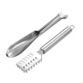 thumbnail image 6 of MLINS Stainless Steel Fish Scaler with Comfortable Grip and Meat Protecting Teeth for Home Use Silver, 6 of 8