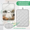thumbnail image 6 of Yayeee Pot Holders Kitchen Heat Resistant with Pocket 7"x9.8" Cotton Oven Cooking Hot Pads, Halloween Pumpkin Field, 6 of 7