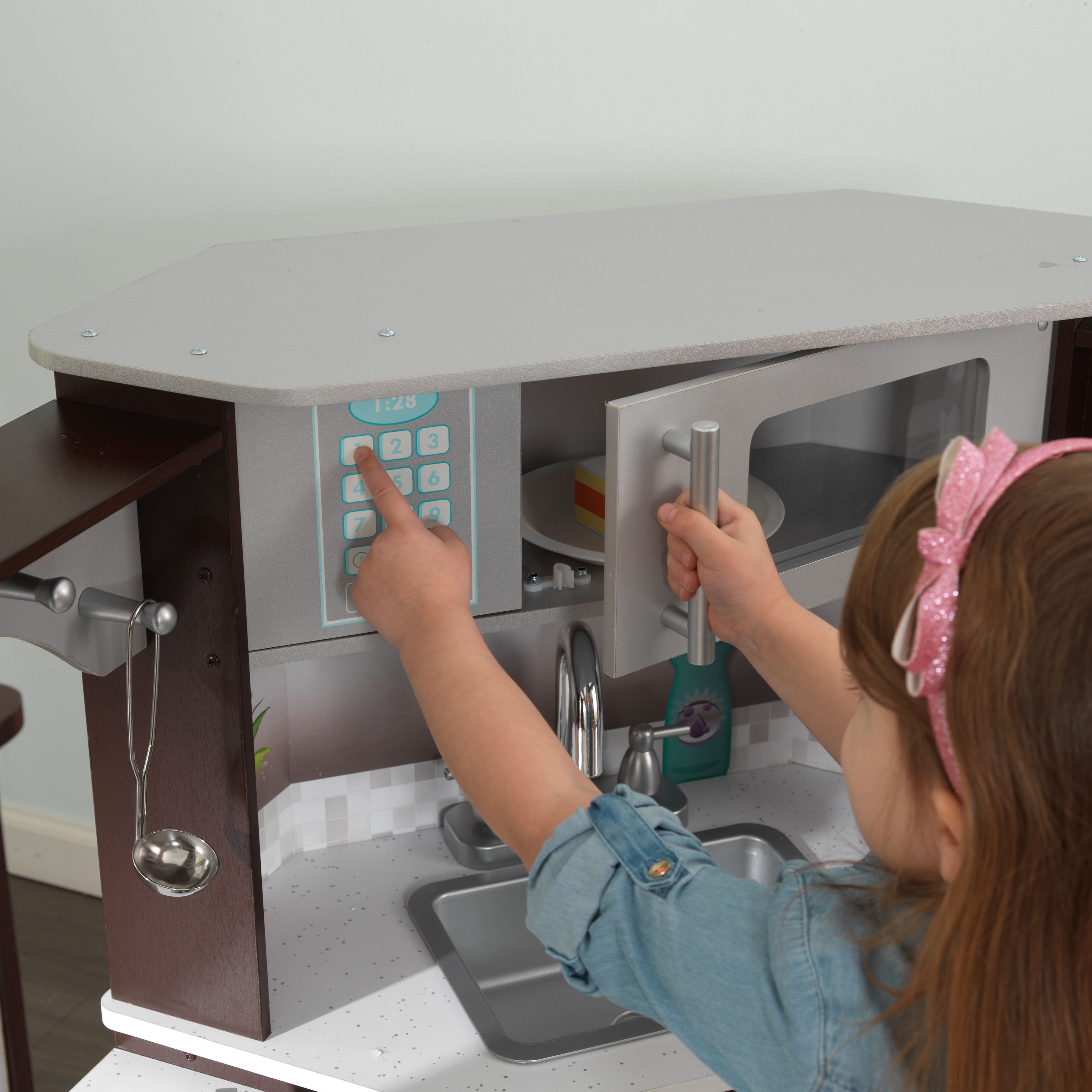 kidkraft corner kitchen espresso