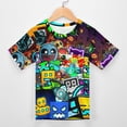 thumbnail image 3 of T-Shirt pour Enfants Geometry Dash Imprimé Confortable T-Shirt Graphique Décontracté pour Usage Quotidien 110 cm, 3 of 8