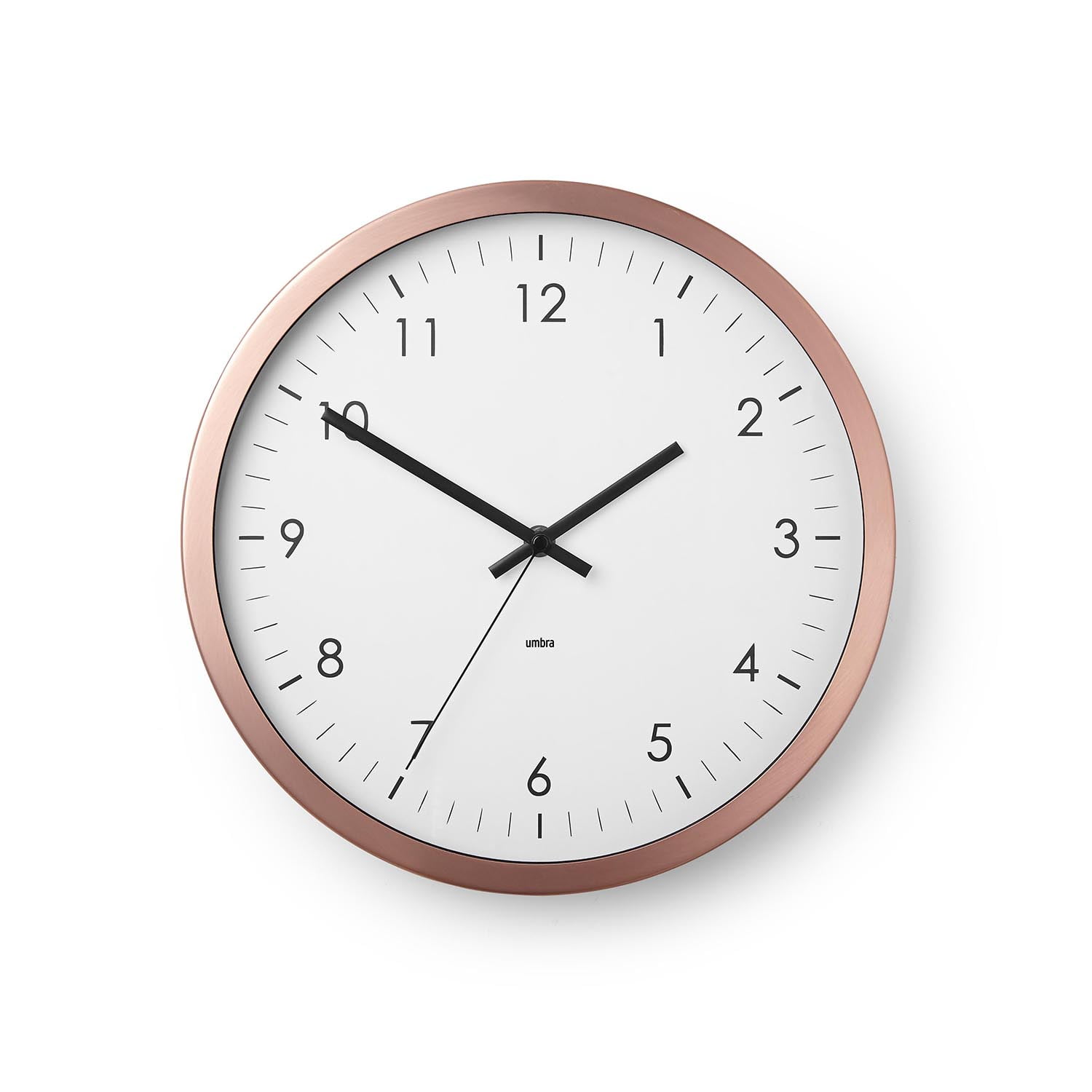 Wall Clock 12Inch with Metal Rim Home, Office, School, Hospital