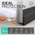 thumbnail image 3 of Barridor de puerta Vellure® Premium Draft Stopper, 2 x 100 cm, negro, 3 of 7