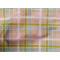 thumbnail image 4 of oneOone Cotton Poplin Pastel Pink Fabric Madras Check Dress Material Fabric Print Fabric By The Yard 56 Inch Wide, 4 of 4
