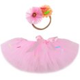 thumbnail image 2 of Falda tutú con forma de donut y caramelo para niña, disfraz de fiesta de cumpleaños, minifalda tutú de tul rosa esponjosa para niñas pequeñas, ropa para niños, 2 of 5