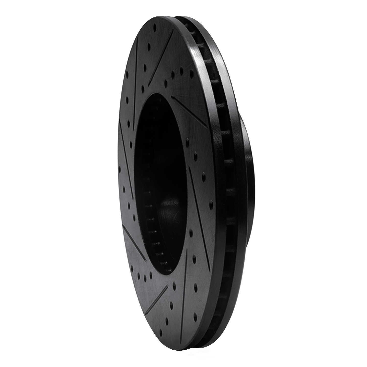 Dynamic Friction Company 633-56016R DFC Brake Rotor - Drilled And Slotted - Black
