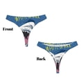 thumbnail image 3 of Balery Great White Shark Tangas de Algodón para Mujer con Estampado – Ropa Interior Sexy, Transpirable, G-string-XX-Large, 3 of 6