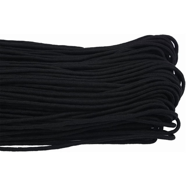 ZOUSSIQI 2Mm Black Paracord, 2Mm Dia 1 Strand Core Multi Function Paracord for Camping, Hunting, Decor CA919-64871