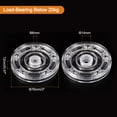 thumbnail image 2 of Uxcell 2 Inch Rotating Swivel Stand w Steel Ball Bearings Lazy Susan Turntable White 4 Packs, 2 of 5