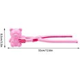 thumbnail image 3 of Herramienta para hacer bolas de nieve con forma de oso para hacer bolas de nieve, herramienta para hacer bolas de nieve con forma de clip, herramienta para hacer bolas (rosa+amarillo, grande), 3 of 5
