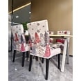 thumbnail image 3 of Christmas Dining Chair Covers Set of 6, Parsons Chair Slipcovers, Stretch Washable Christmas Trees Red Truck and Reindeer Print Kitchen Chair Covers for Holiday Decoration, 3 of 7