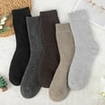 thumbnail image 3 of Woaety 5 Pairs Merino Wool Socks for Women Thermal Warm Thick Winter Hiking Knit Cozy Crew Duty Work Soft Socks for Ladies Size 5-9 A, 3 of 7