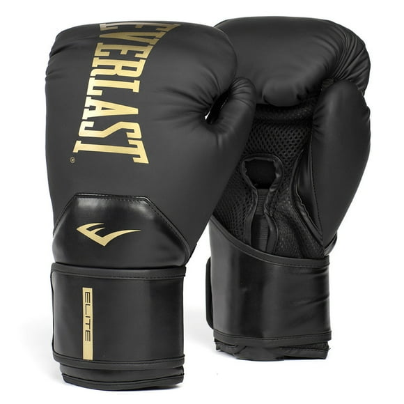 Guantes de Boxeo Everlast Elite 2 Negro con Dorado 16 oz
