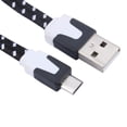 thumbnail image 3 of Cable plano trenzado de tela para cargador de datos Micro USB 2,0, 1m, para Samsung Galaxy, 3 of 3