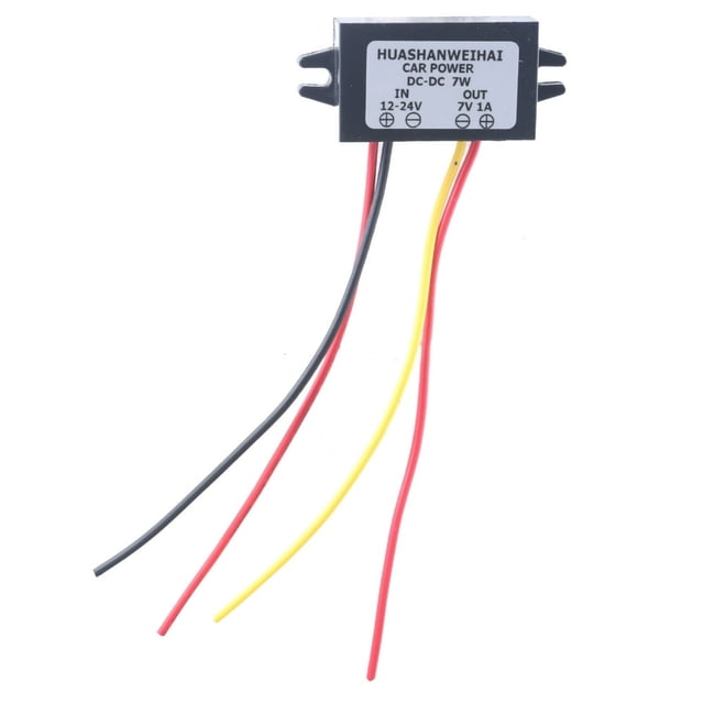 HLONK Convertisseurs 12V-24V à 7V Module à Courbure Réduit les Tensions Régulateur Convertisseurs de Puissance pour Voiture Moto