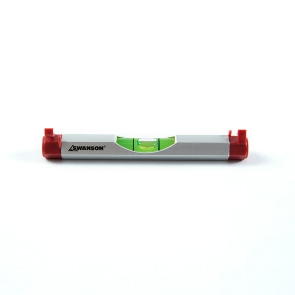 Swanson LLA001 4-inch Aluminum Line Level, single pack (ships assembled)