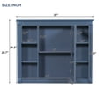 thumbnail image 2 of Harper & Bright Designs 36'' Bathroom Vanity Cabinet with Sink Combo Set and Mirror Cabinet, Modern Bathroom Storage Cabinet with 2 Soft Closing Doors and 2 Drawers, Blue, 2 of 14