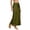 Green, variant on Women Glossy Satin Side Lace Split Maxi Skirt High Waist Flowy A Line Elegant Long Bottom 1PC S-M-L-XL Plus Size Friendly