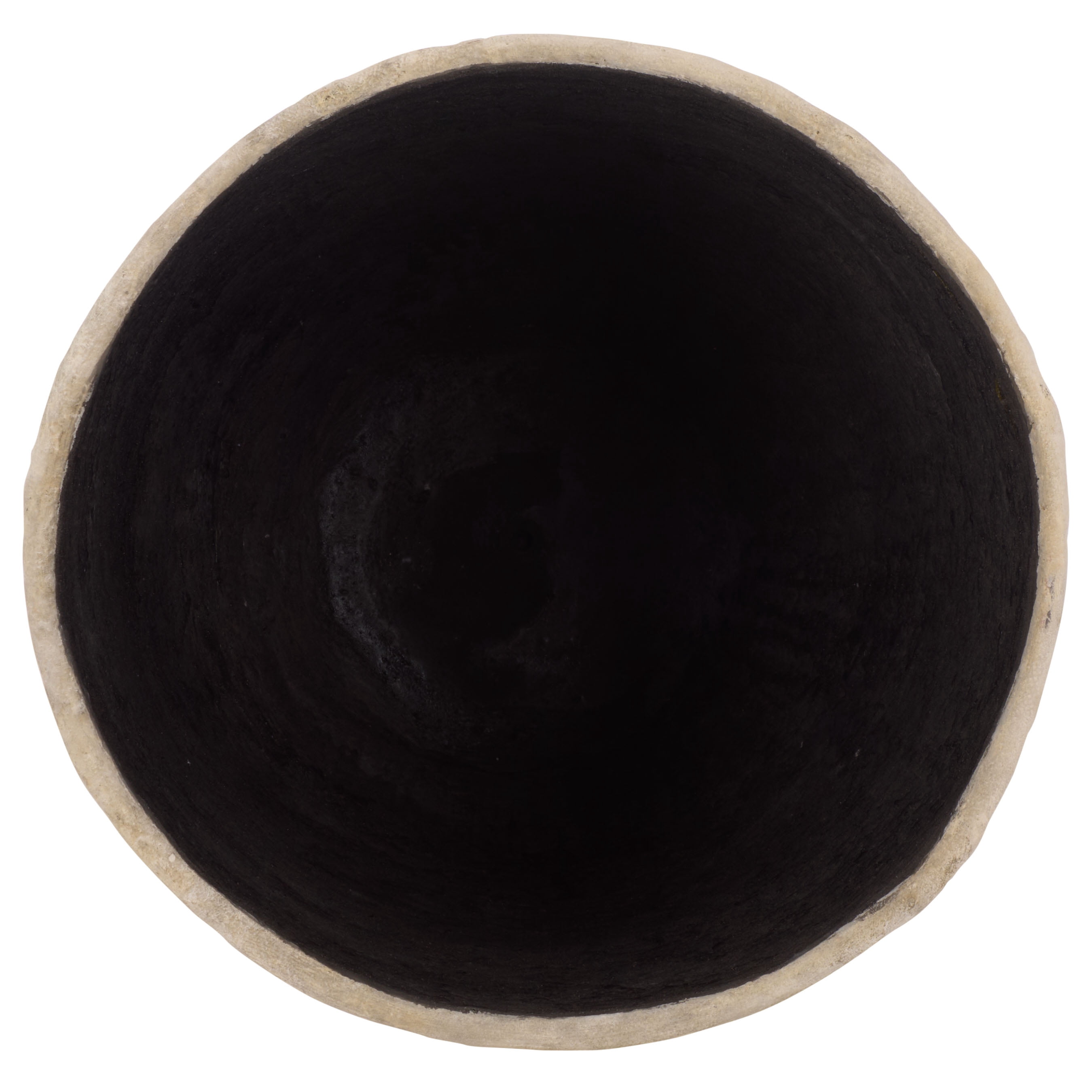 Safavieh 19.3" x 19.3" x 26.8" Round Beige Cement Bamboo Plant Pot