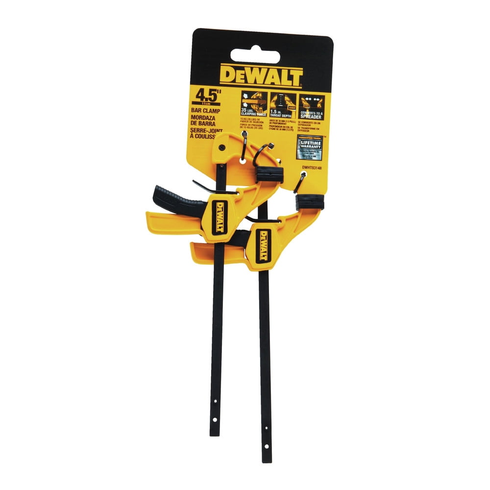 Dewalt-DWHT83148 2 Pack Small One-Handed Bar Clamps