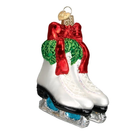 Old World Christmas 2020 Christmas Ornament Holiday Skates Glass Blown Ornament for Christmas Tree