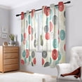 thumbnail image 6 of Japanese Modern Style Semi Sheer Curtains for Living Room Bedroom Set of 2 Insulated Window Drapes, 6 of 6