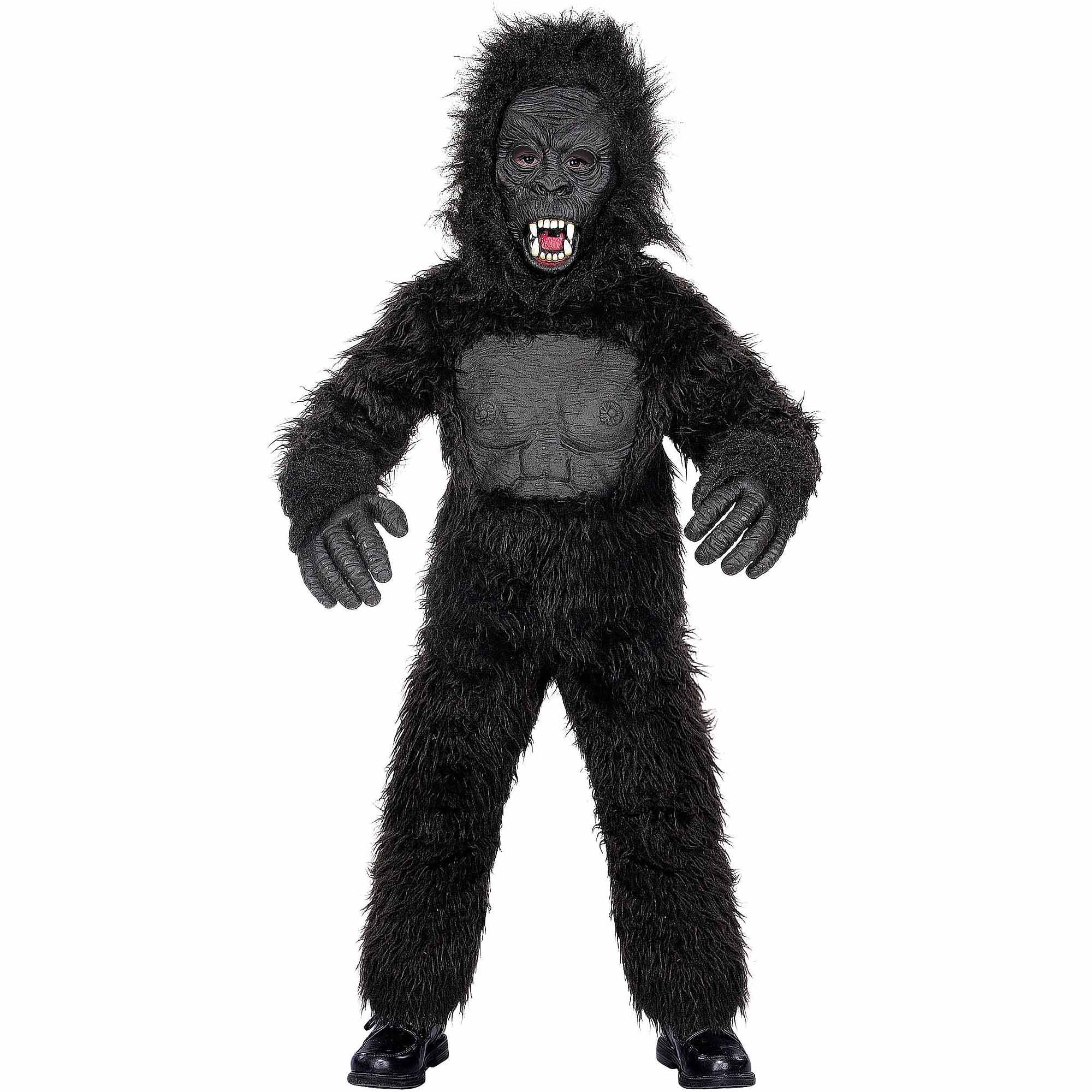 EXPERT WILD GORILLA  ADULT COSTUME monkey party suit SCARY dressup halloween new 