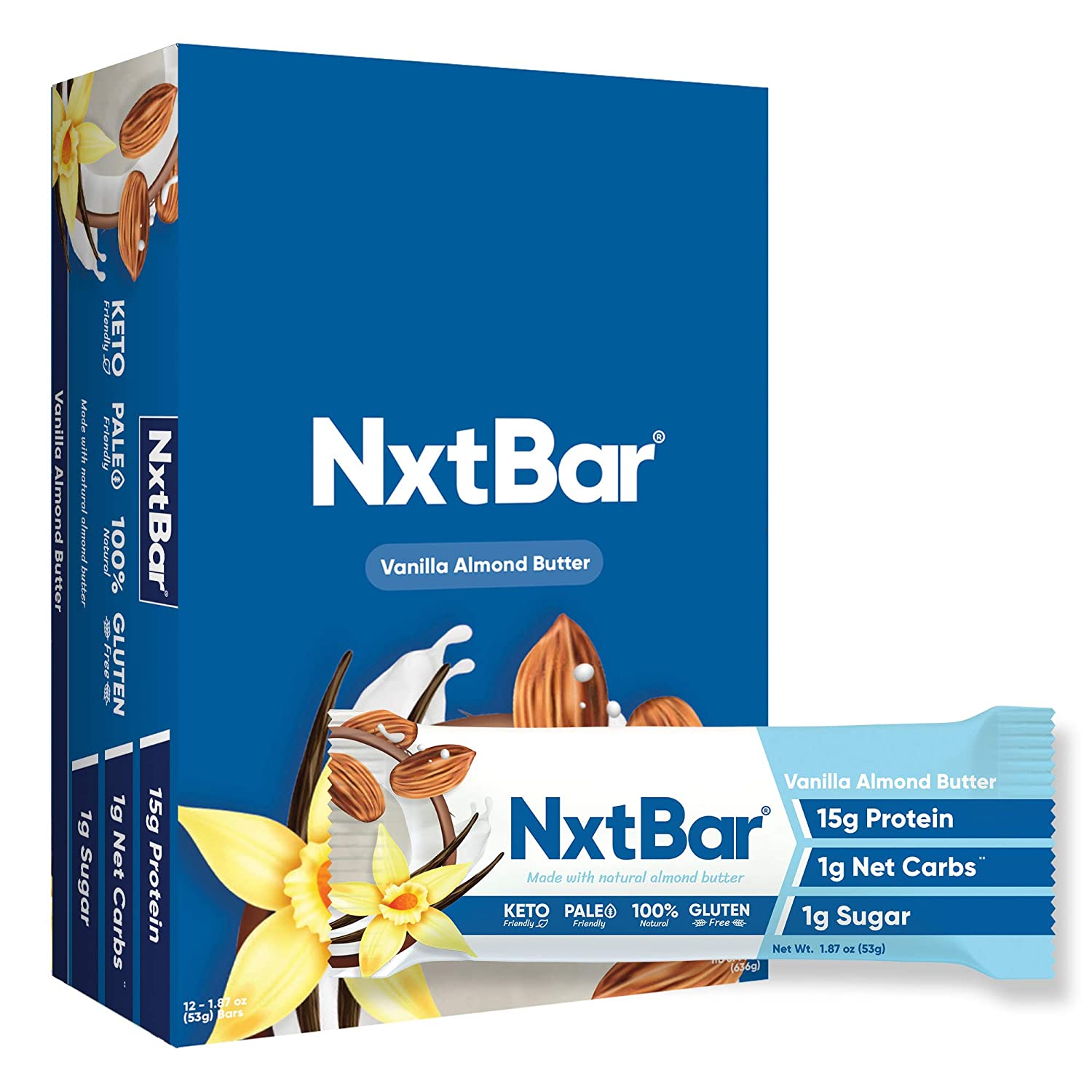 NxtBar Keto Bars Low Sugar Low Carb Protein Bars Healthy Paleo