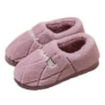 thumbnail image 3 of Vedolay Women's Slippers 2023 Cute Cartoon Shoes Warmth for Indoor Outdoor Purple,39, 3 of 5