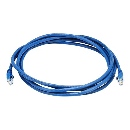 UPC: 0844660033851 | Monoprice – Patch cable – RJ-45 (M) to RJ-45 (M) – 10 ft – UTP – CAT 5e – booted  snagless  stranded – blue