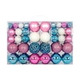thumbnail image 3 of 100x adornos de bolas de Navidad decoraciones colgantes para de Navidad bolas de Navidad para boda fiesta de graduación aniversario de año Rosa, 3 of 8