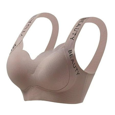 APEXFWDT Light Minimizer Bras for Women Plus Size No Underwire Full Coverage Bralettes Womens Lace Wireless Everyday T Shirt Bra