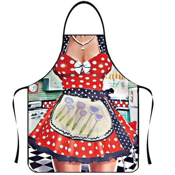 Sexy Novelty Apron for Men and Women - Fun Couples Costume, Role Play, Kitchen Cooking Party, Gift for Him/Her, 1 Pcs (80x60cm)