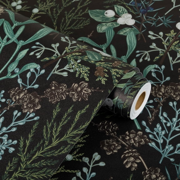 UMIGGEE Floral Wallpaper Peel and Stick Floral Wall Wallpaper Self Adhesive Flower Wallpaper Contact Paper 17.3-in x 118-in Home Decor Wall Covering Old Furniture Renovation