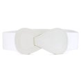 thumbnail image 1 of Ladies White Interlock 8-shaped Buckle High Wait Belt, 1 of 2