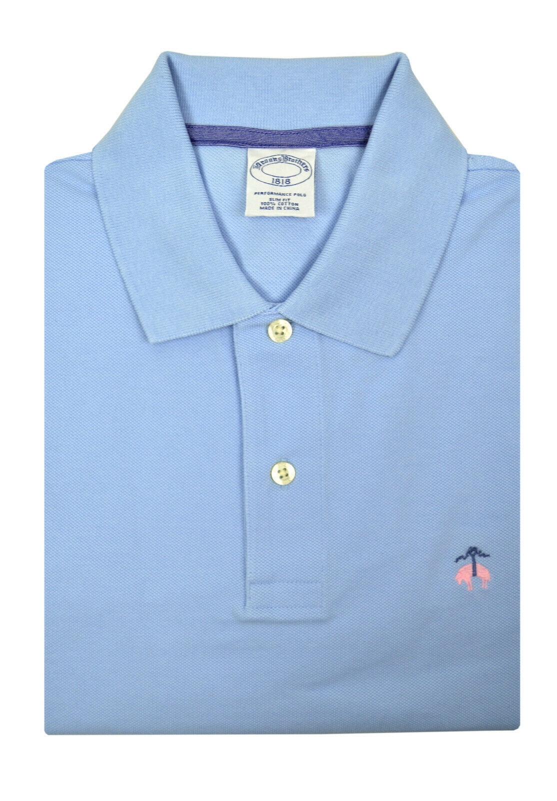 brooks brothers pink polo