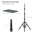 thumbnail image 3 of Universal Laptop Projector Tripod Stand & Holder Aleación de aluminio Computer Projector Floor Stand 41-135cm/ 16-53in Altura ajustable para Stage Studio Uso al aire libre Andoer-2 Trípode, 3 of 7