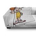 thumbnail image 3 of Sports Soft Flannel Fleece Throw Blanket, Genius Boy Rolling the Ball Athlete Professional Basketball Player Graphic Design, Cozy Plush for Indoor and Outdoor Use, 70" x 90", Multicolor, by Ambesonne, 3 of 6