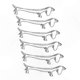 thumbnail image 1 of Set of 6 Cute Dachshund Chopstick Holders Zinc Alloy Fork Spoon Rests Tableware Accessories, 1 of 3
