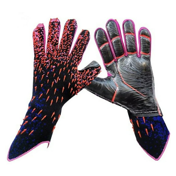 Soccer Goalkeeper Goalkeeper Gloves Latex Anti-slip Football Gloves with Strong Grips Palms for Kids Boys No.8