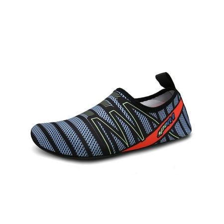 

Daeful Unisex Beach Shoe Barefoot Aqua Socks Quick Dry Water Sport Shoes Outdoor Comfort Breathable Swim Wading Sock Dark Blue 9/7